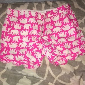 Lilly Pulitzer tusk in sun buttercup shorts